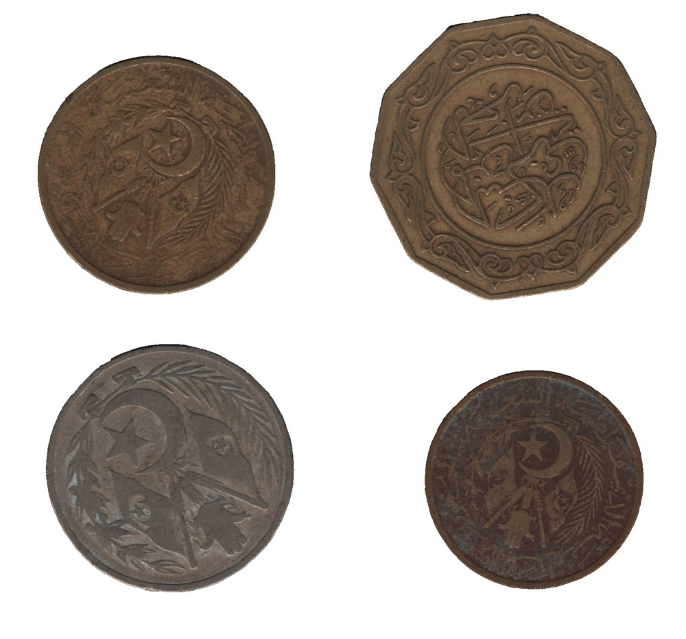Algeria Coins – Small Collection ×4 Bulk Lot