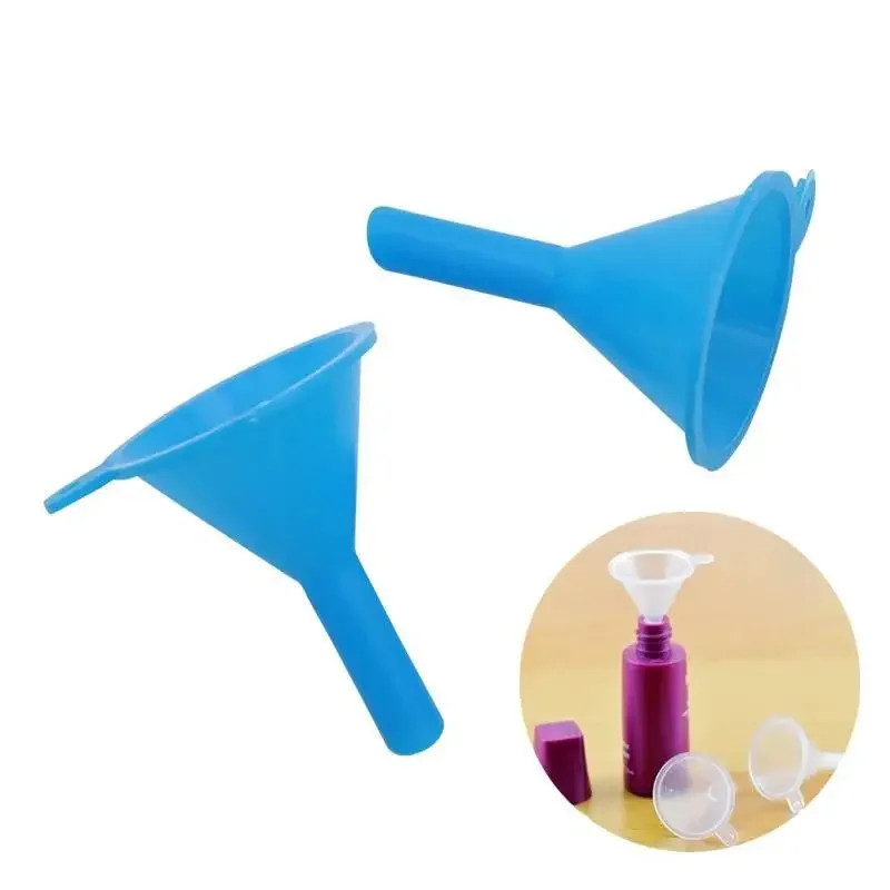 2 Piece Clear Plastic Mini Funnel Set for Lab Diffuser Bottles and Oils