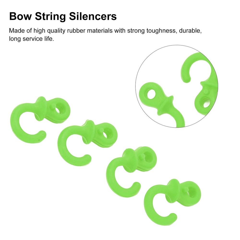 4Pcs Bow String Silencers Durable Shock Absorption For Compound Bow Training↑