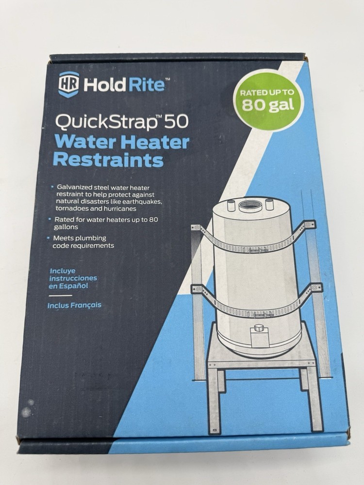 HOLDRITE Quickstrap 50 Water Heater Restraints 80 Gal QS-50 NEW