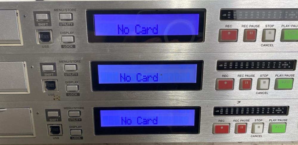 Lot of 3 Marantz PMD580 Rack-Mount CompactFlash Network Solid State Recorder