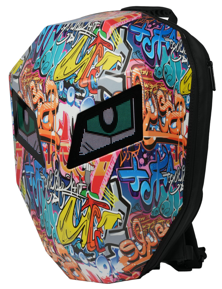 New Cool Tech LED Motorcycle Iron Man Backpack with Illuminated Eye Display