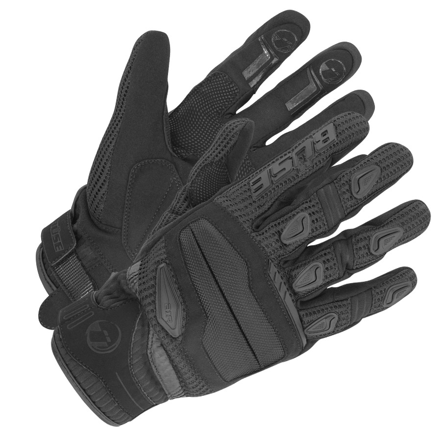 BUSE Fresh black motorcycle gloves