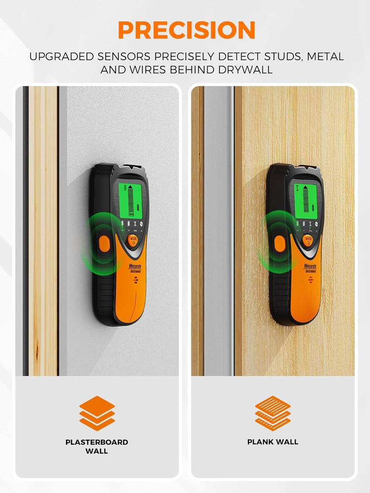 Mecurate Stud Finder Wall Scanner Sensor - 5 in 1 Electronic Stud with LCD Displ