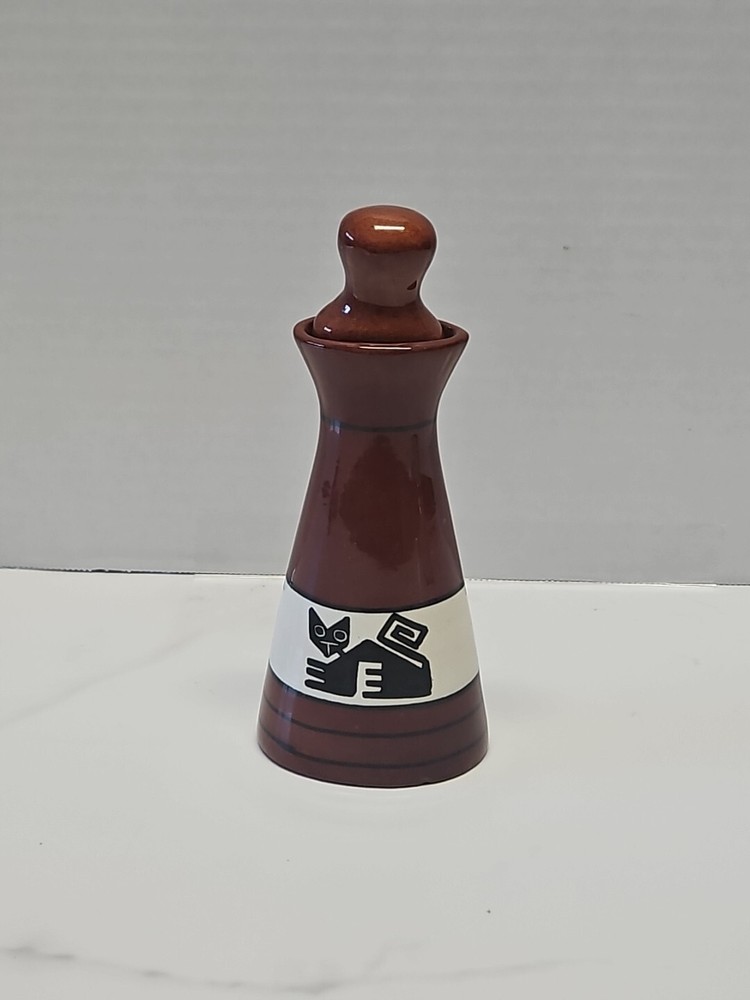 NEW-LOS REYES PERUVIAN Pottery/Ceramic Cat Design