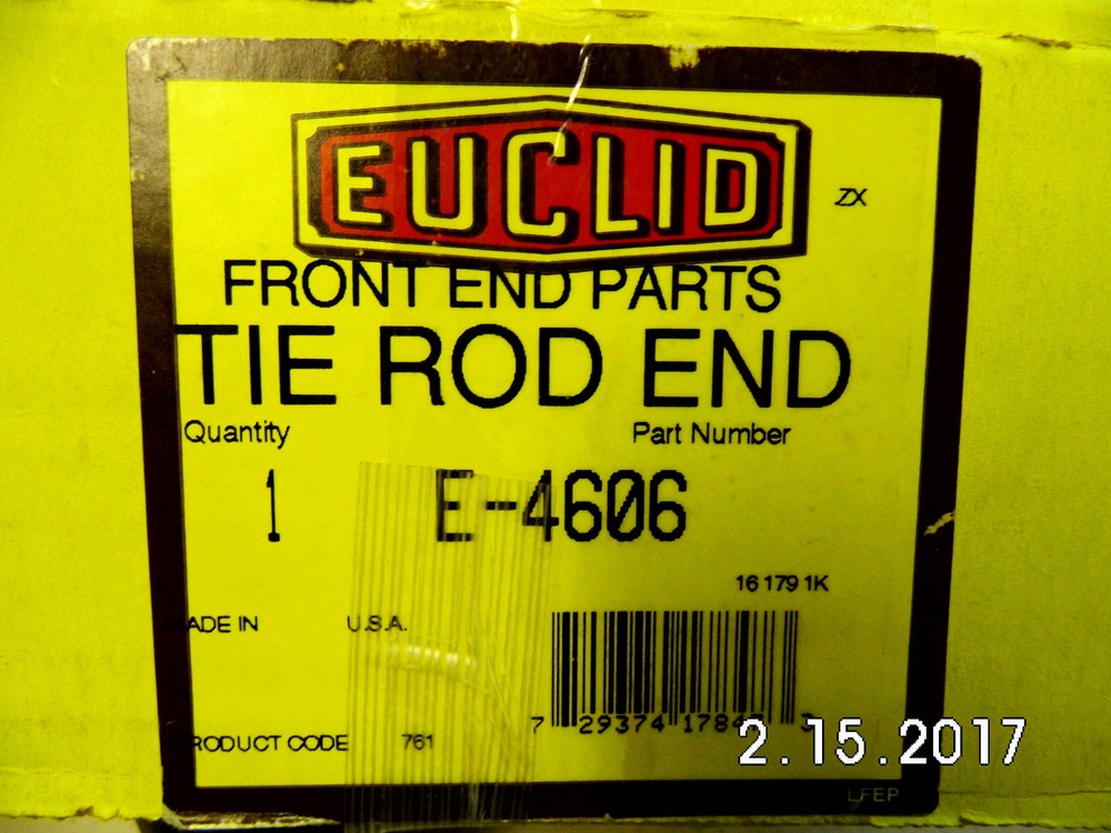 new EUCLID FRONT AXLE TIE ROD END LH E-4606