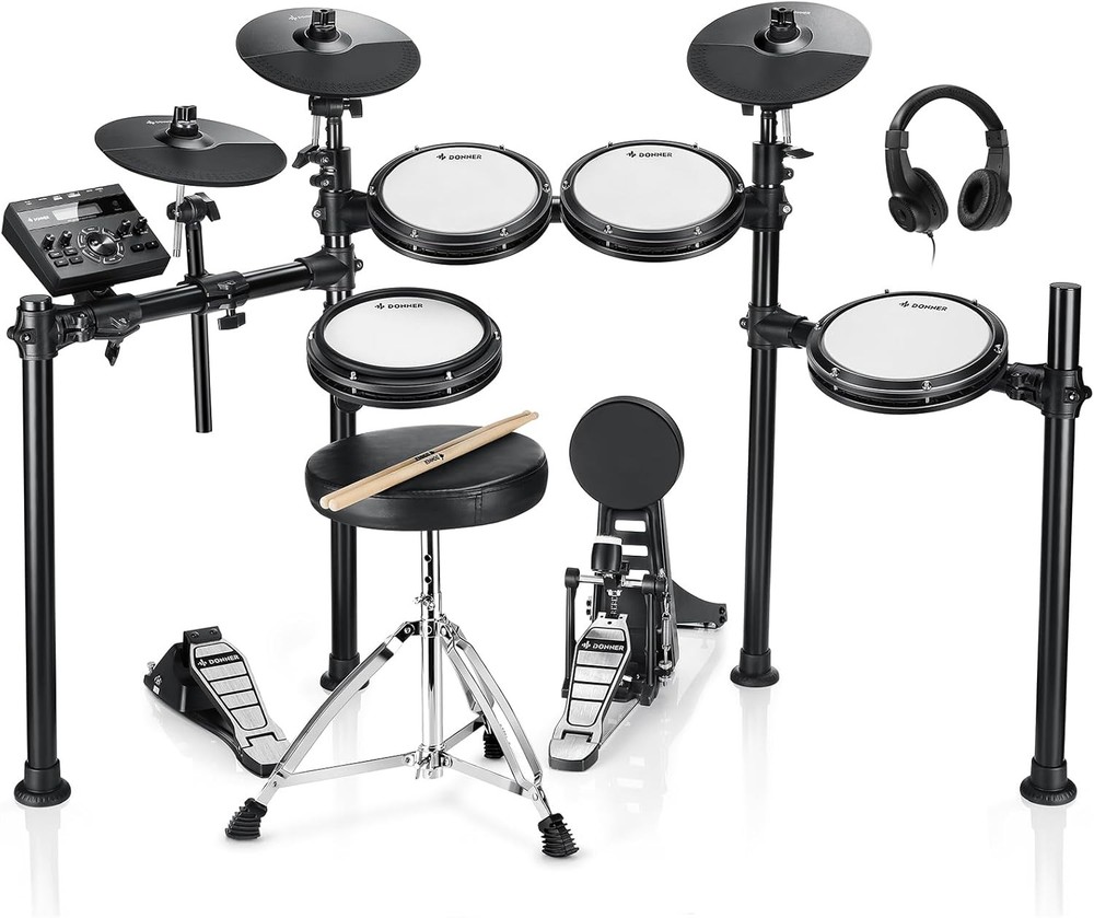 Electric Drum Set Mesh Pads Donner DED-200