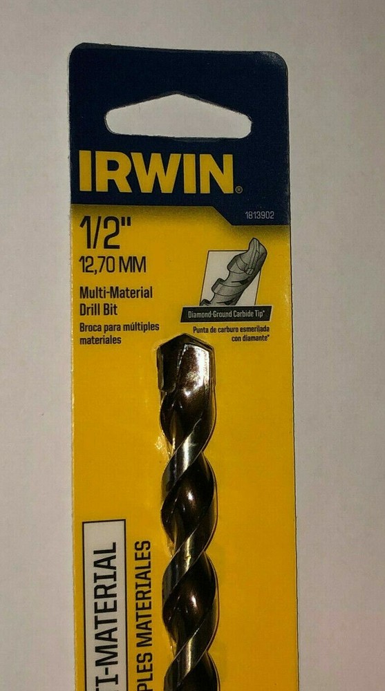 Irwin Tools 1813902, 1/2" x Multi-Material Extended Length Bits