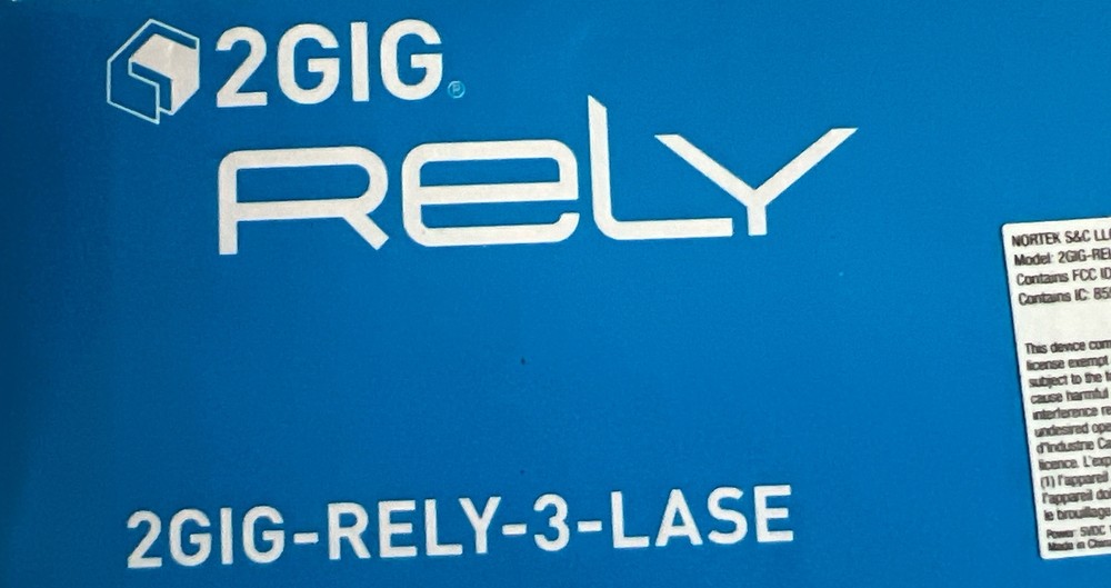 2GIG Rely Home Security Panel Only - 2GIG-RELY-3-LASE