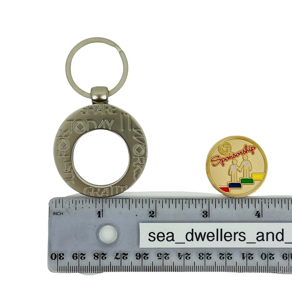 Narcotics Anonymous Sponsorship Medallion And Keychain Set NA