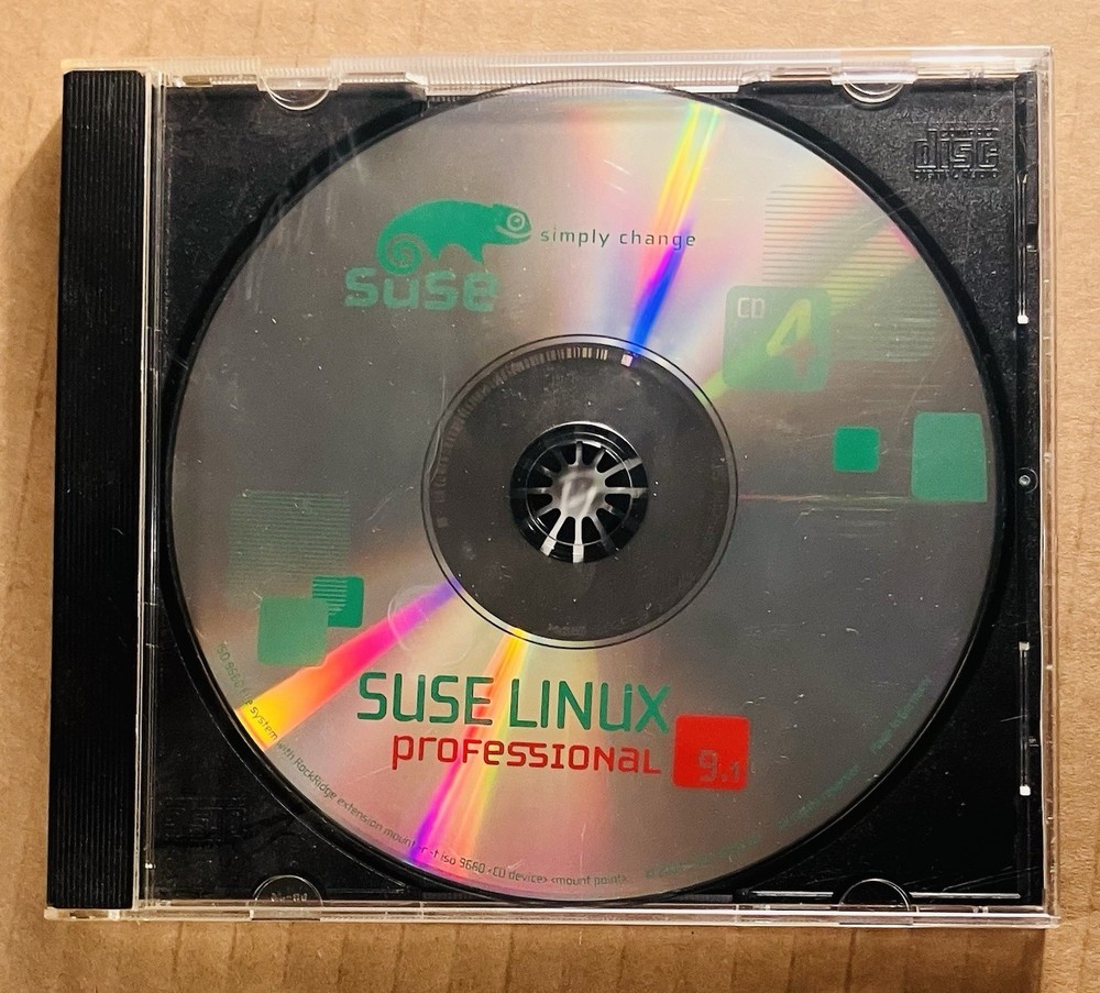 SUSE Linux Professional 9.1 Complete (5-Disc) Vintage OS Software Set, Excellent