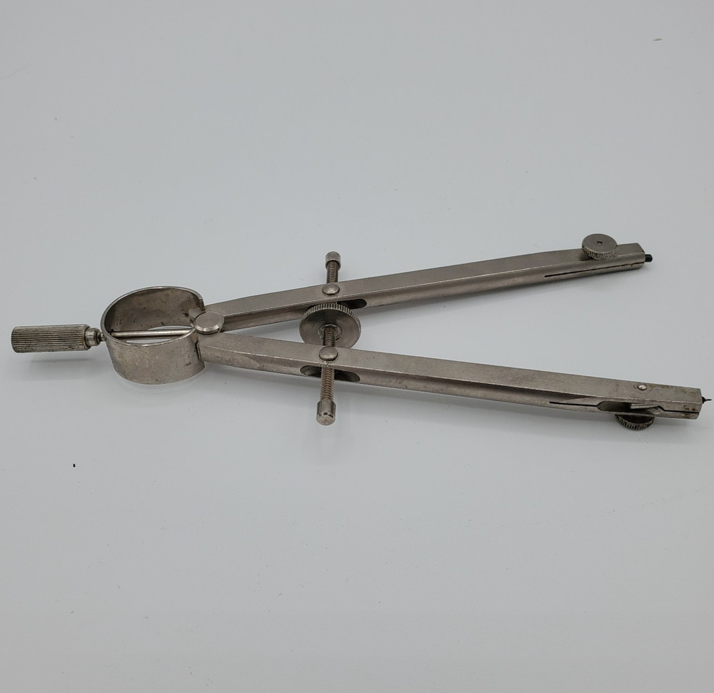 Alvin Basic Line 504 Drafting Compass Tool In Case Vintage West Germany