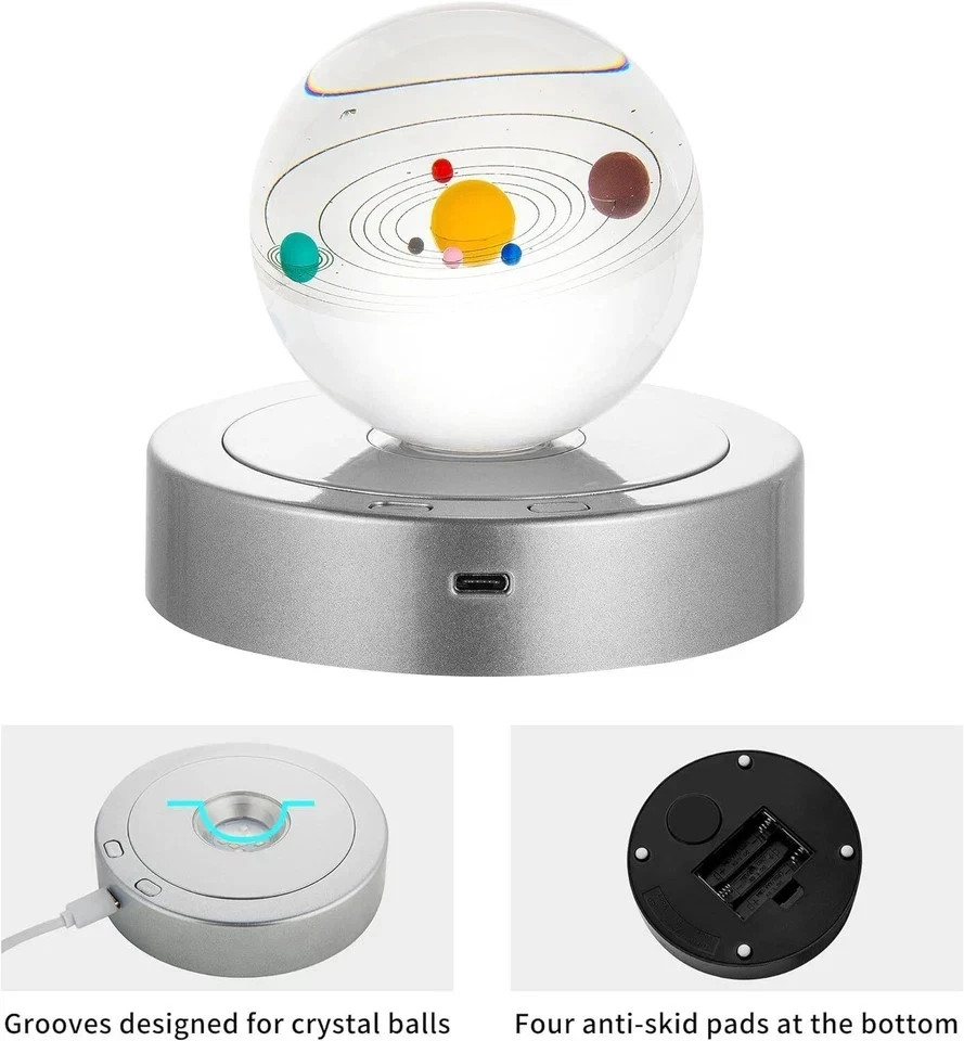 Rotating Display Stand - Spinning Display Stand with Colored Lights - Lighted LE