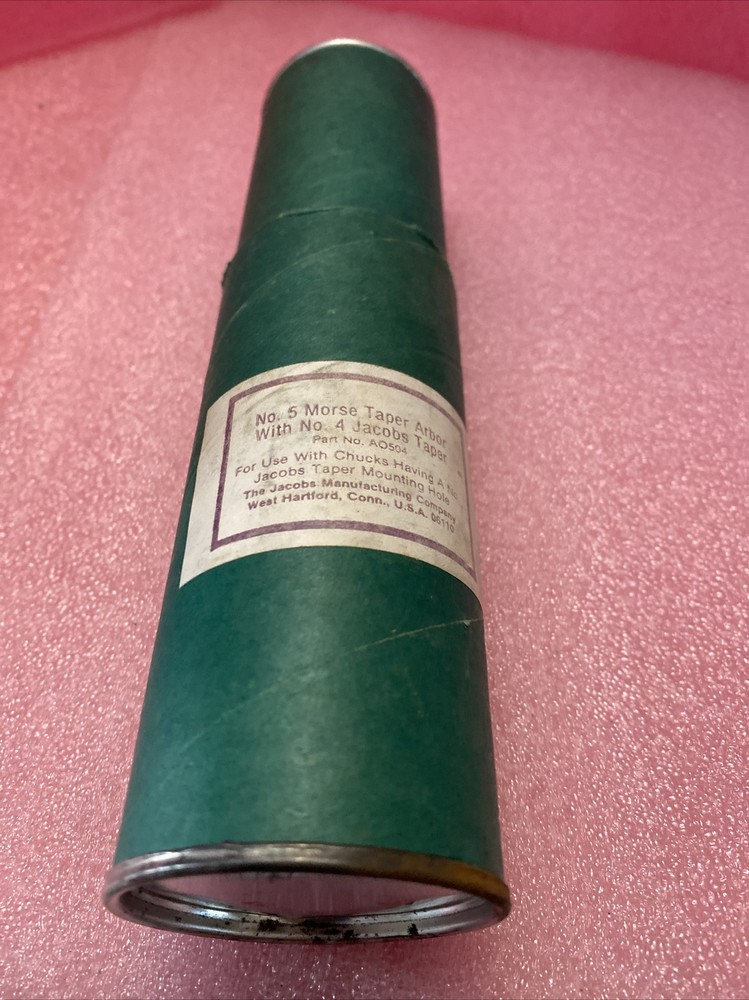 Jacobs A0504 No.5 Morse Taper Arbor With No.4 Jacobs Taper