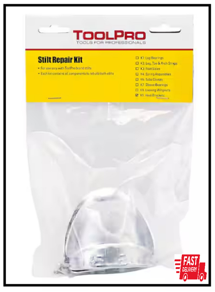 Heel Brackets Kit for Adjustable Drywall Stilts