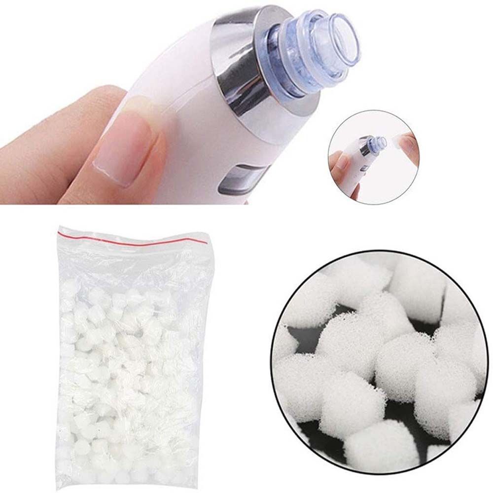 100PCS Replacement Filter Sponge for Vacuum Blackhead Removal Device 12*10mm