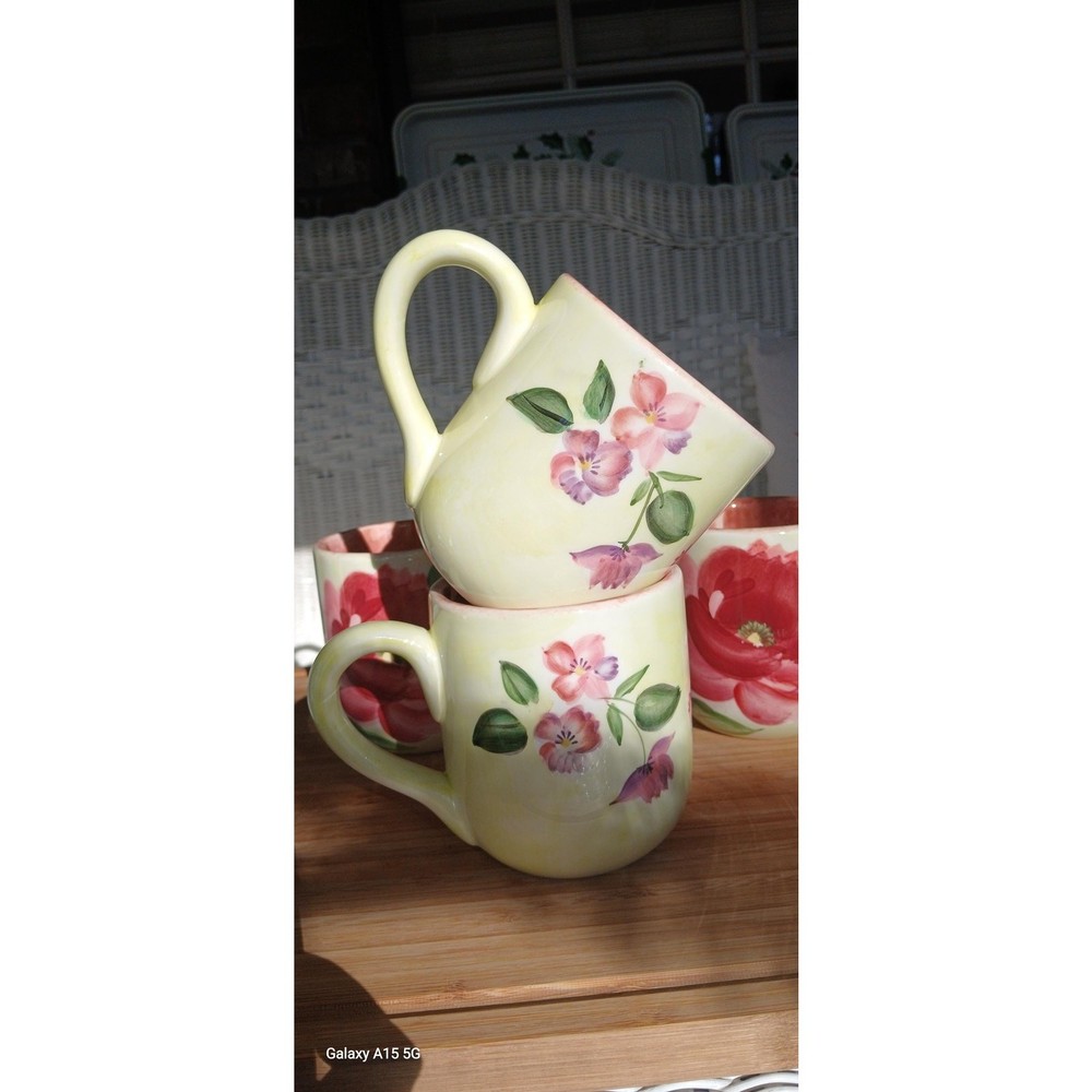 Pfaltzgraff Flower Market Mugs