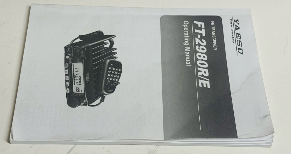 Yaesu FT-2980R/E Operating Manual