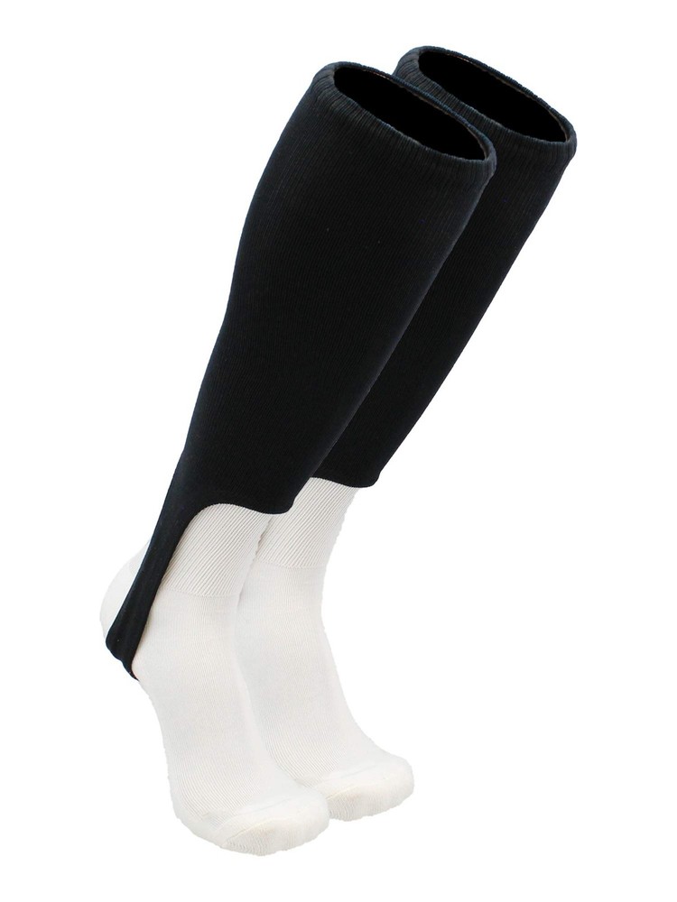 TCK Solid Colored Baseball Stirrups Pattern A (Black, Medium) Medium, Black