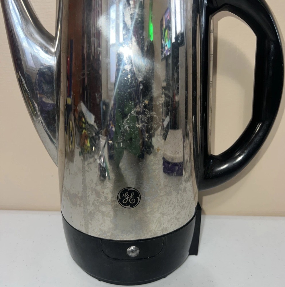 VTG General Electric Automatic Coffee Percolator 6-12 Cup Missing Cord Untested!