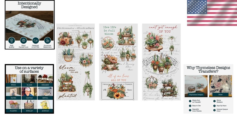 Rub on Transfers for Crafts