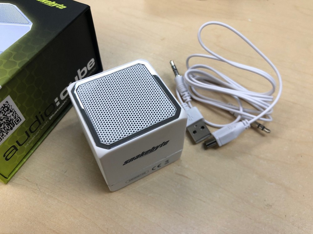 SnakeByte Powerful Wireless Mini Cube Speaker for Tablets, iPhone, Android