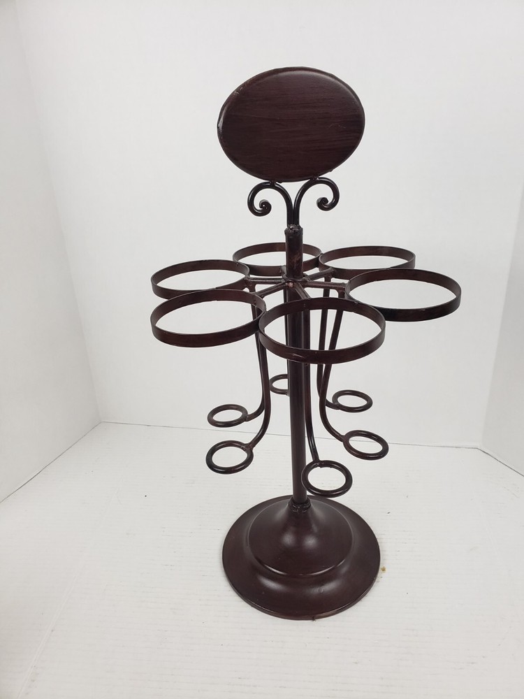 Six Bottle Cast Iron Wine Rack 21" x 11"