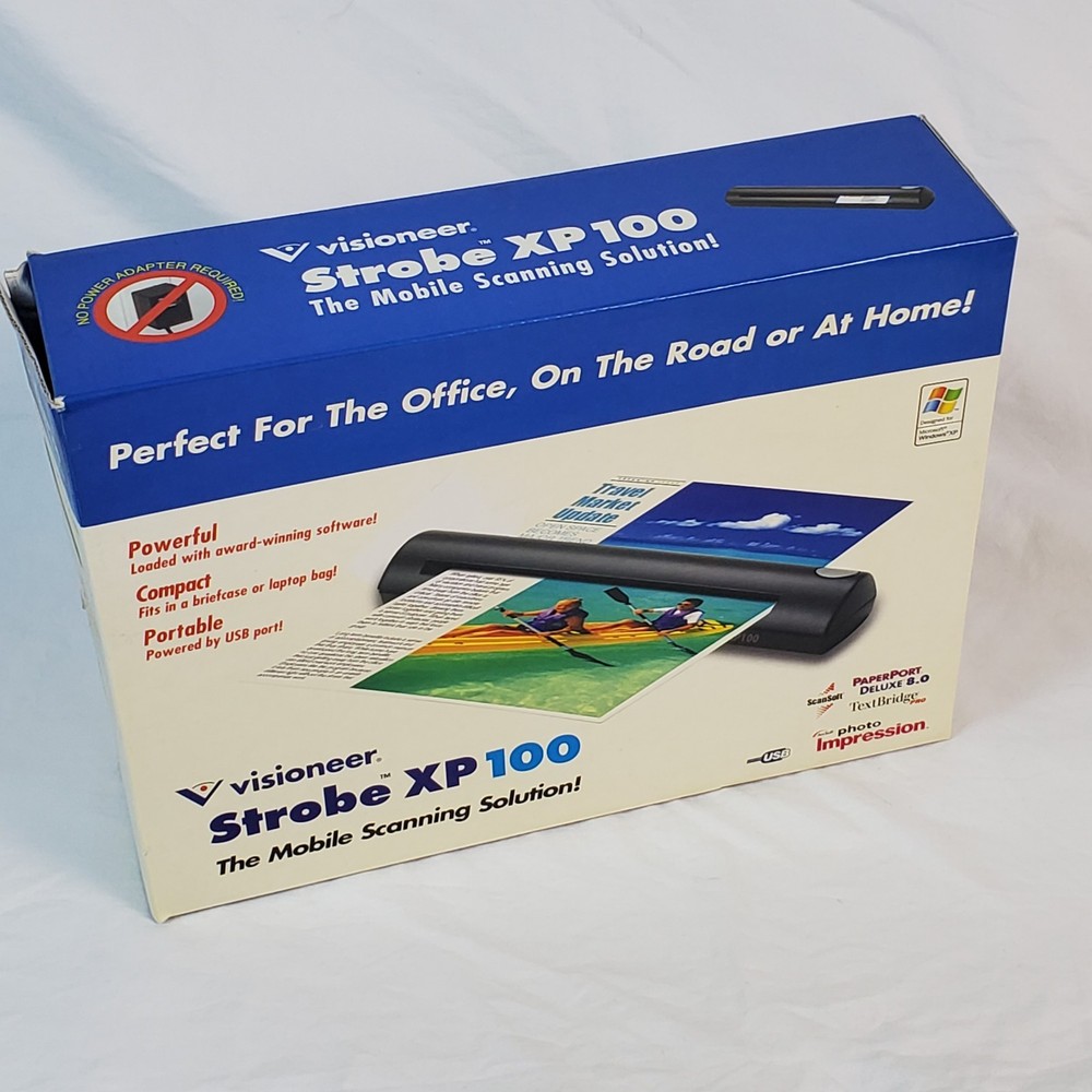 Visioneer Strobe XP 100 portable scanner *OPEN BOX  *UNTESTED *AS IS