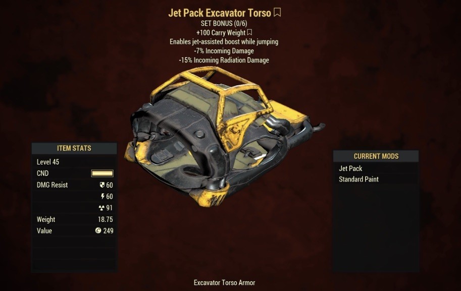 (Xbox) Legacy Jet Pack Excavator Power Armor Torso