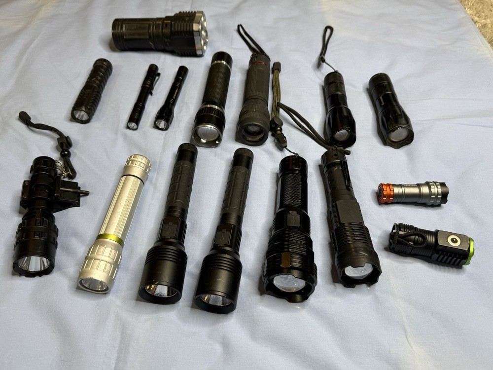 Flashlight Lot 16 Flashlights In Total