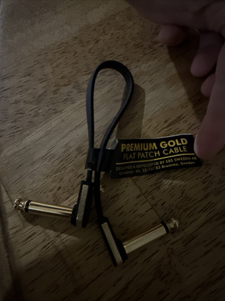 EBS PG-18 Premium Gold Flat Patch Cable - 7.09" Angle-Angle