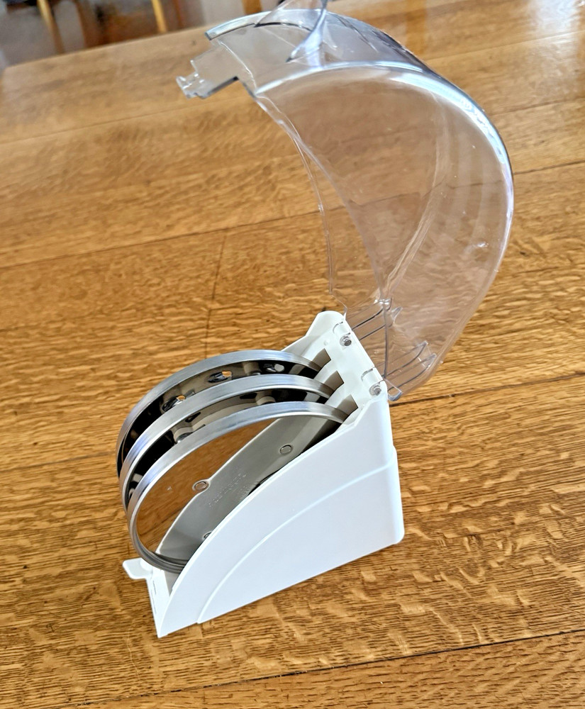 Cuisinart Locking Three Disc Holder Model DLC 8 With 3 Disc Blades White