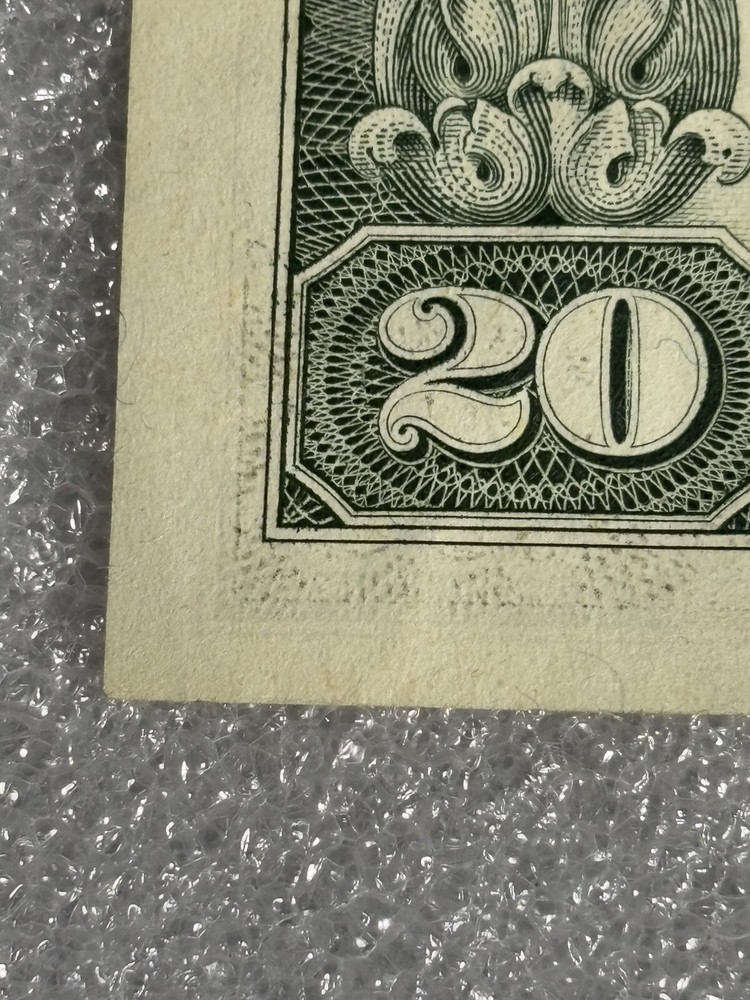 1988A $20 Error Note W/extra ink , Ink Bleeds and slightly Off Centered/Miscut