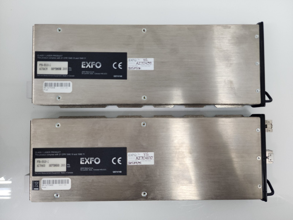 EXFO FTB-400 Network Testing, Two FTB-8510-2 Ethernet Test Modules, Gig-E, 1K