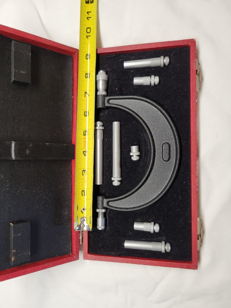 Central Tool Tubular Inside Micrometer 10 Pc Measurement Tool EXC COND