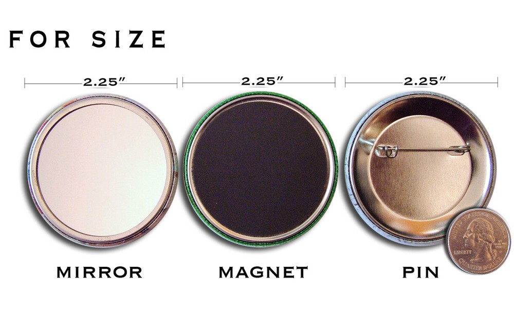Arabesque Abstract Pattern - Handpressed Magnet or Pin 2.25" Round