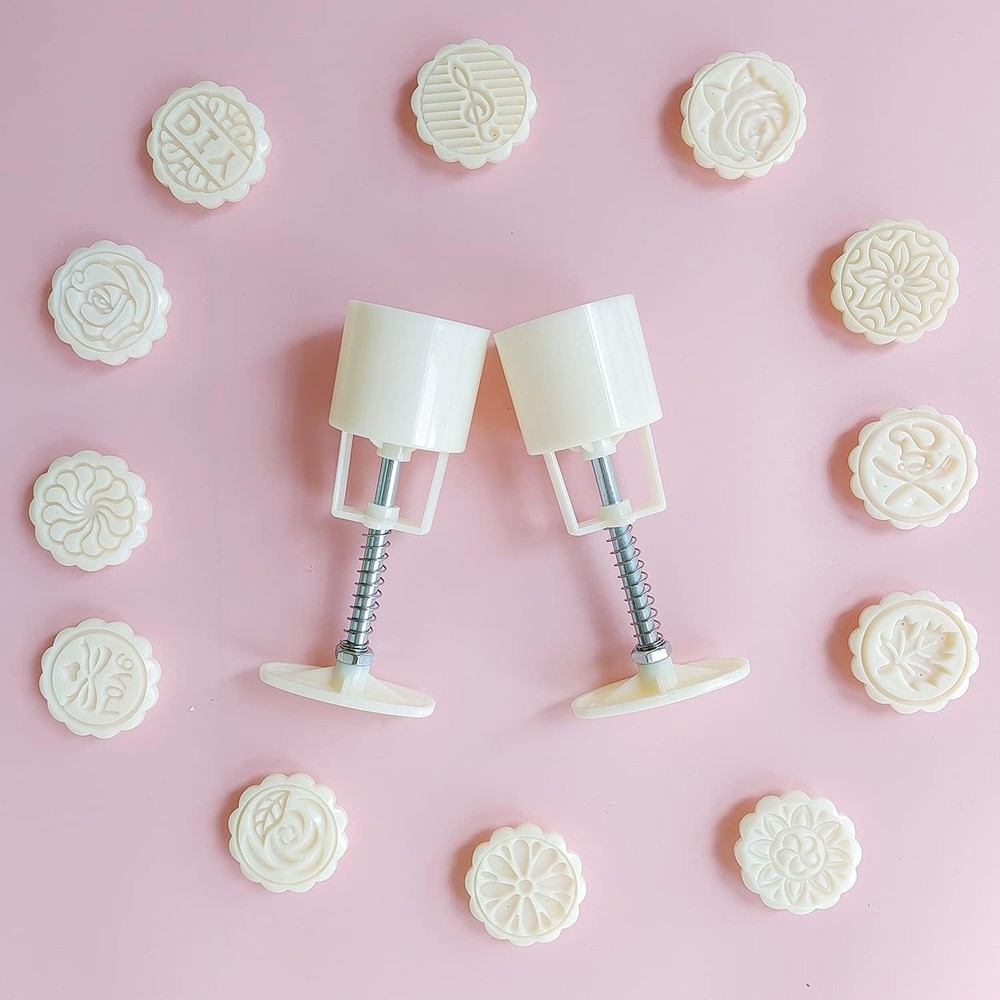 14 PCS Bath Bomb Mold Set Includes 2Pcs Bath Bombs Press and 12Pcs Different Pat