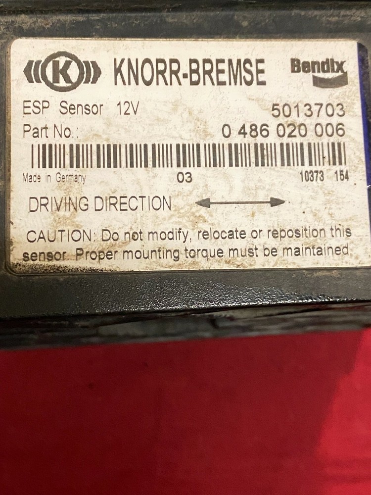 KNORR-BREMSE bendix esp sensor,stablity sensor 0 486 020 006, 5013703