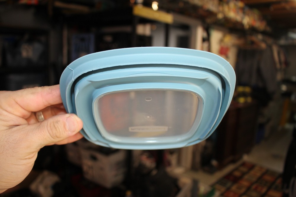Rubbermaid Storage Container Replacement Lid ONLY 10M3M4 blue w/ Window 7"