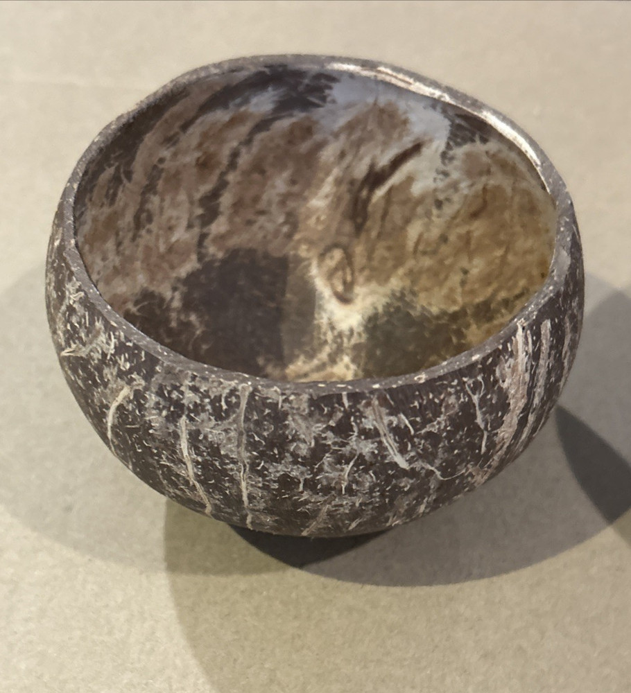 4 COCONUT SHELL CUPS for Crafting Decoration