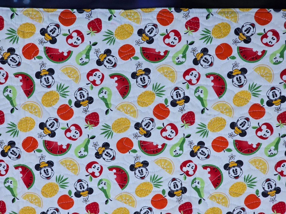 Handmade Quilted Table Runner Disney Minnie Mouse Fruit summer watermelon