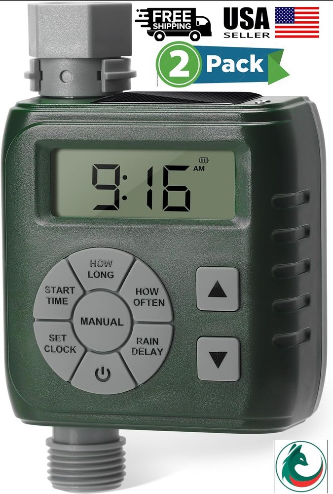 Lot 2 Sprinkler Timer Programmable Irrigation Water Timer for Garden Hose SO/BA