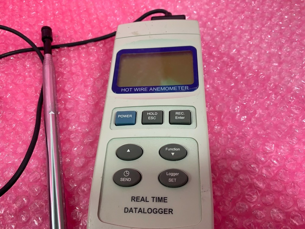 Omega Hot Wire Anemometer- Real Time Data Logger