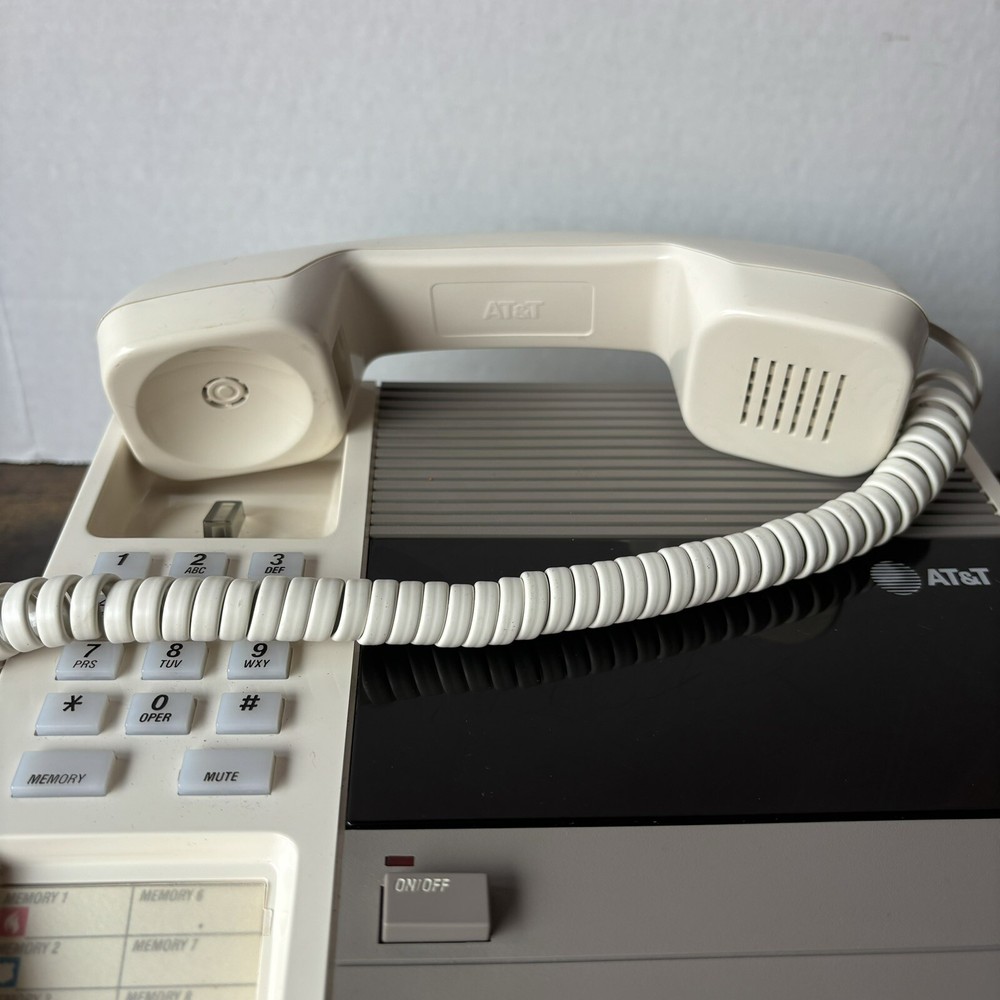 AT&T Model 1510 Answering System Retro 2-Way Programmable Office Phone - White