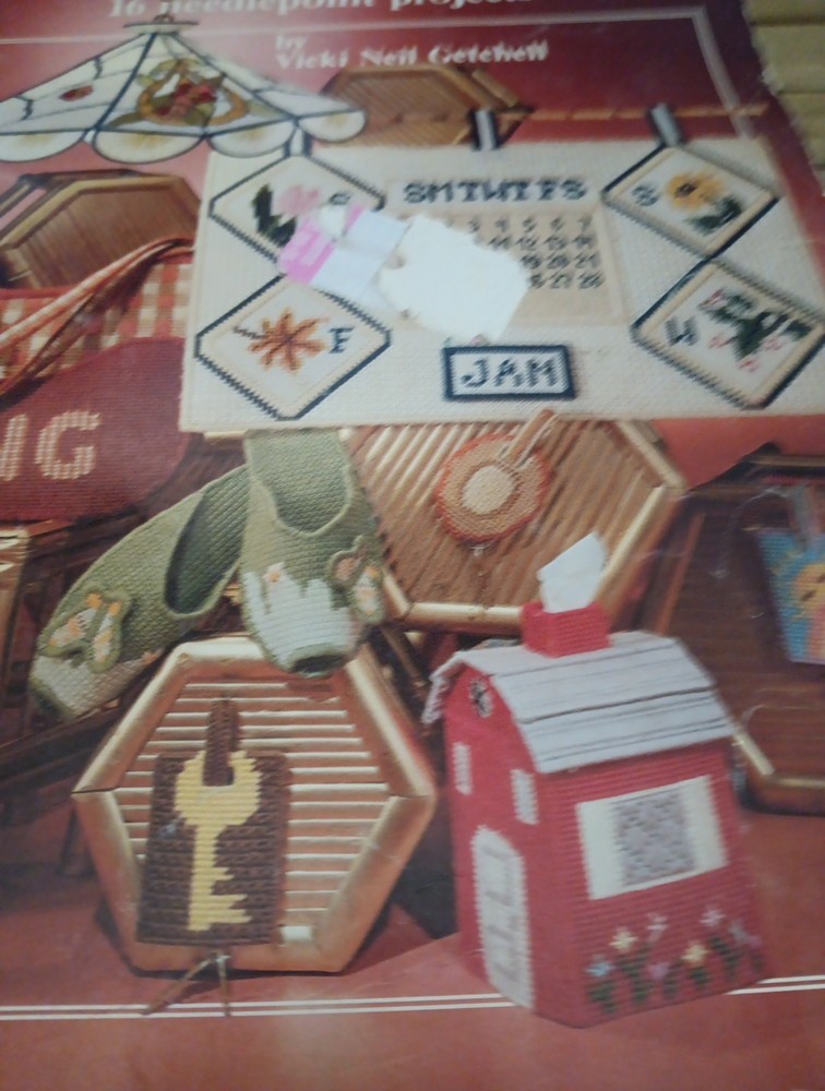 Plastic Canvas Bazaar 16 Needlepoint Projects by Vicki Neil Getchell Pattern