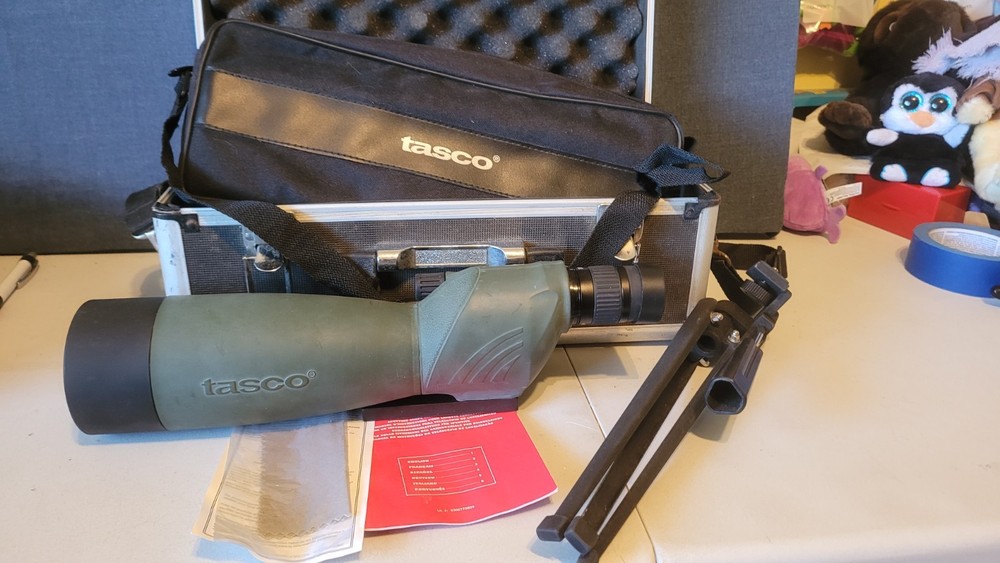 Tasco 20-60x60m Spotting Scope  Case Tripod Tested