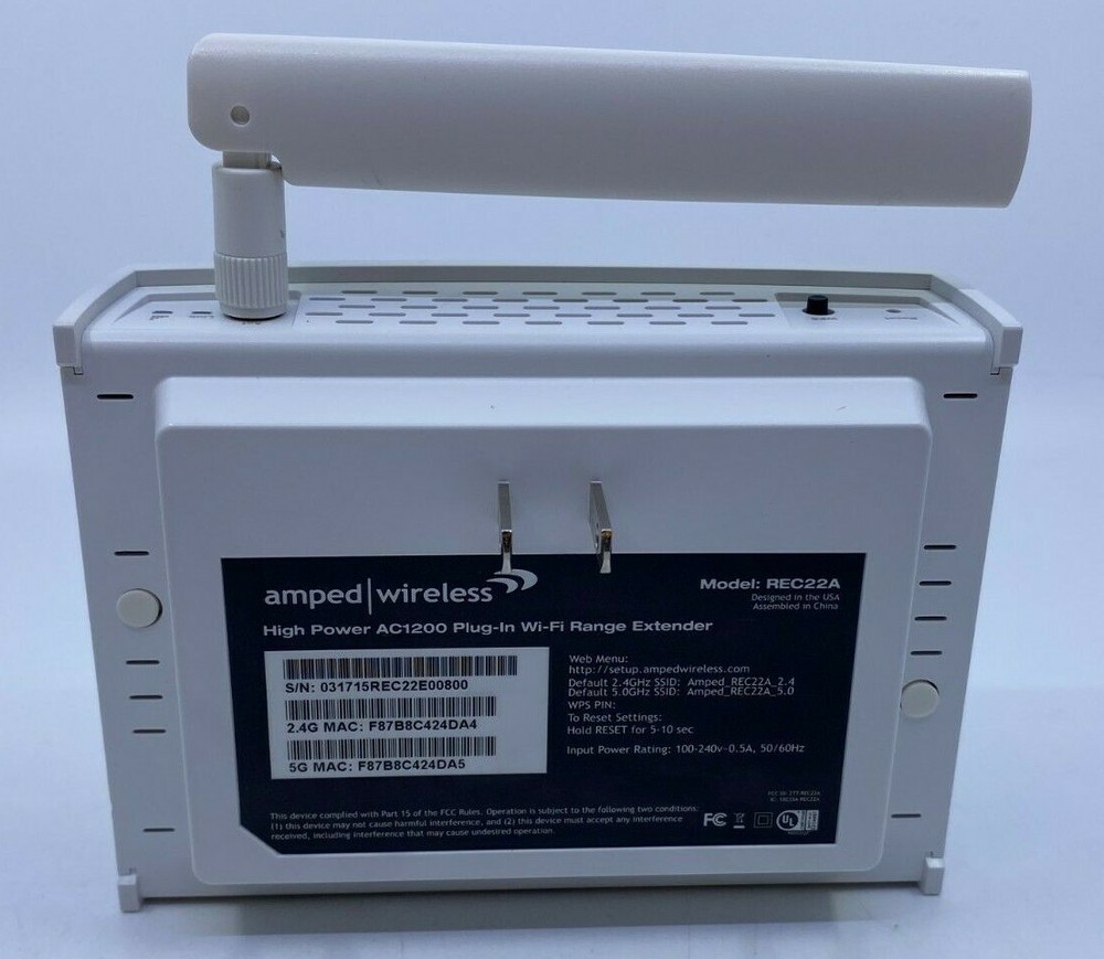 Amped Wireless High Power 802.11ac Wireless Range Extender REC22A