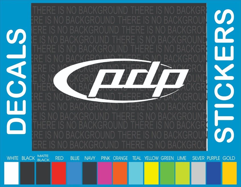 PDP Pacific Drums musical case drumhead decal sticker 8"