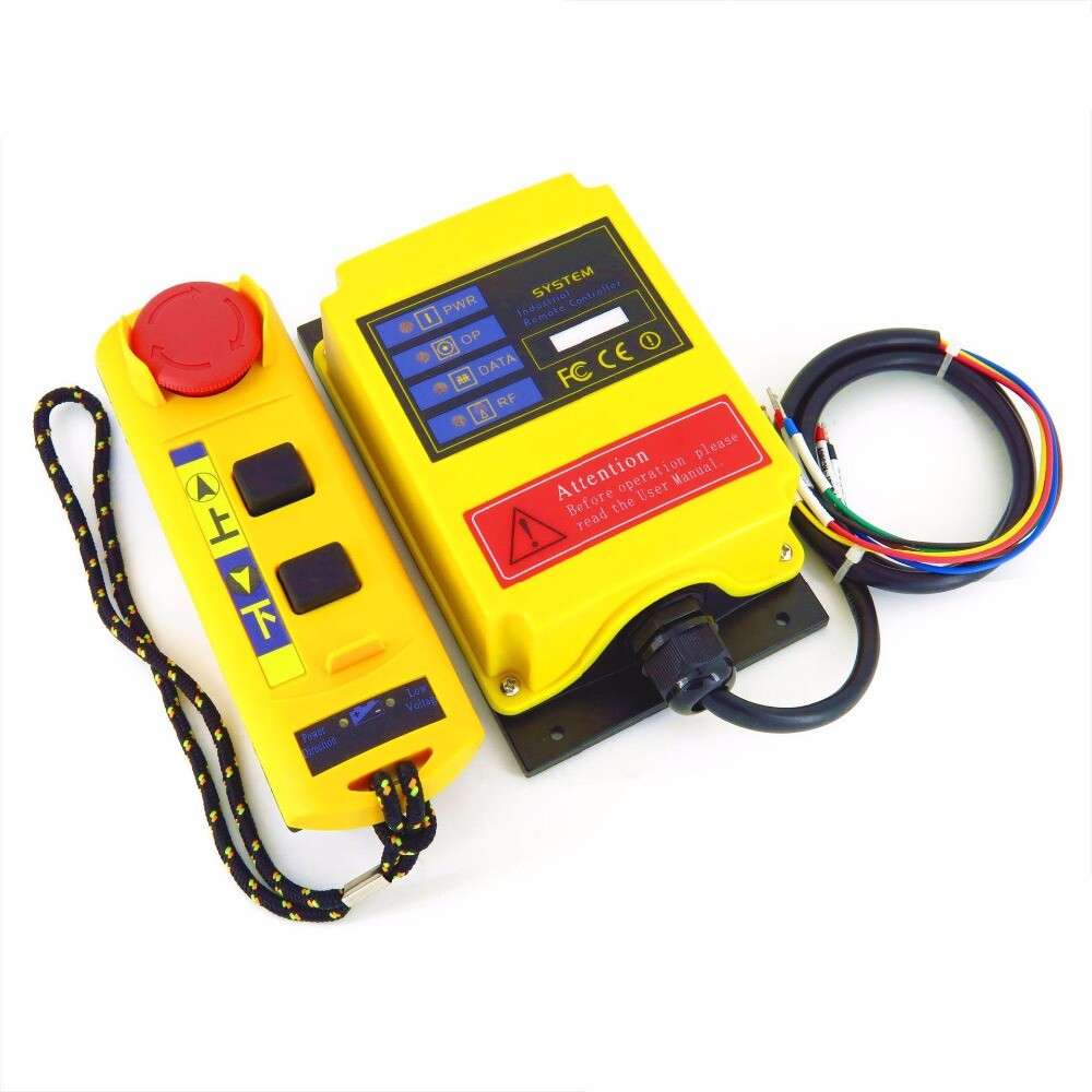 1 Receiver 1 Transmitter Industrial Lifting Crane Wireless Radio Remote Control