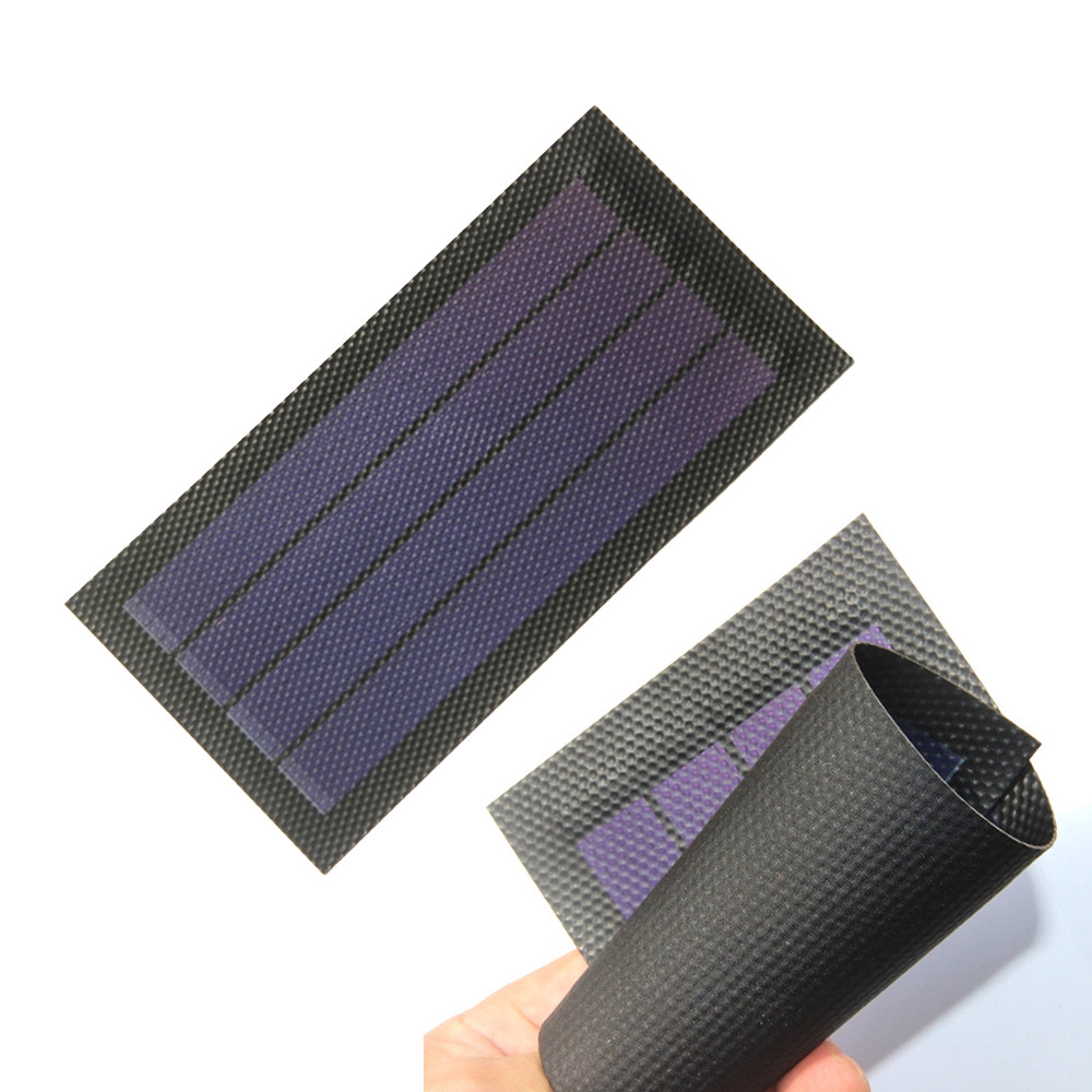 1W Flexible 6V Amorphous Silicon Solar Panel - Perfect For DIY Projects! New